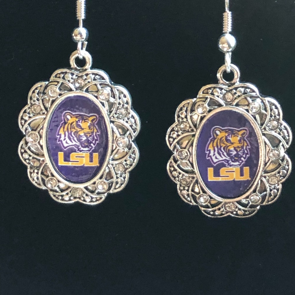 NIP LSU Tigers Pierced Earrings